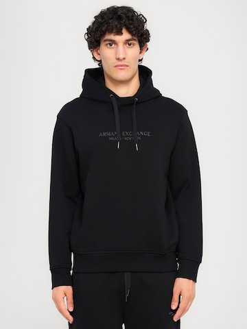 ARMANI EXCHANGE Tréning póló - fekete: elől