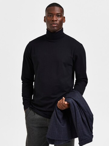 SELECTED HOMME Shirt in Black: front