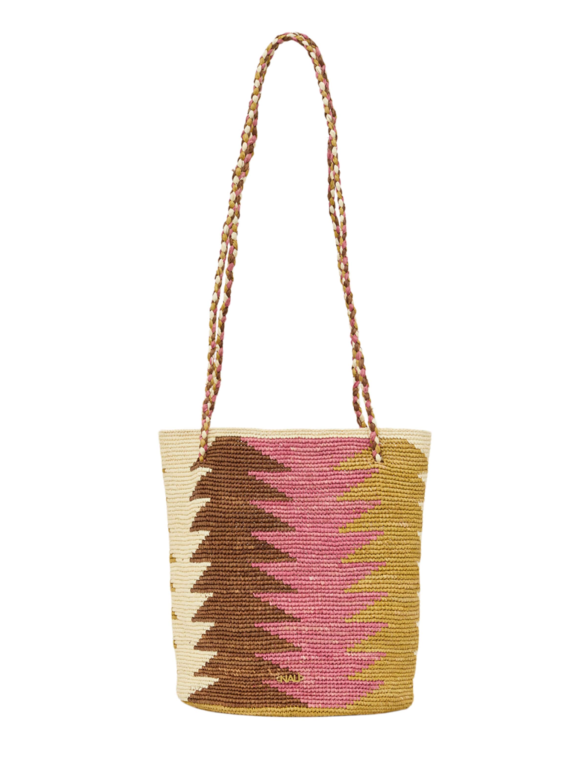 Borsa a tracolla 'RHAMAMEDIUM' di NALì in colori misti: frontale