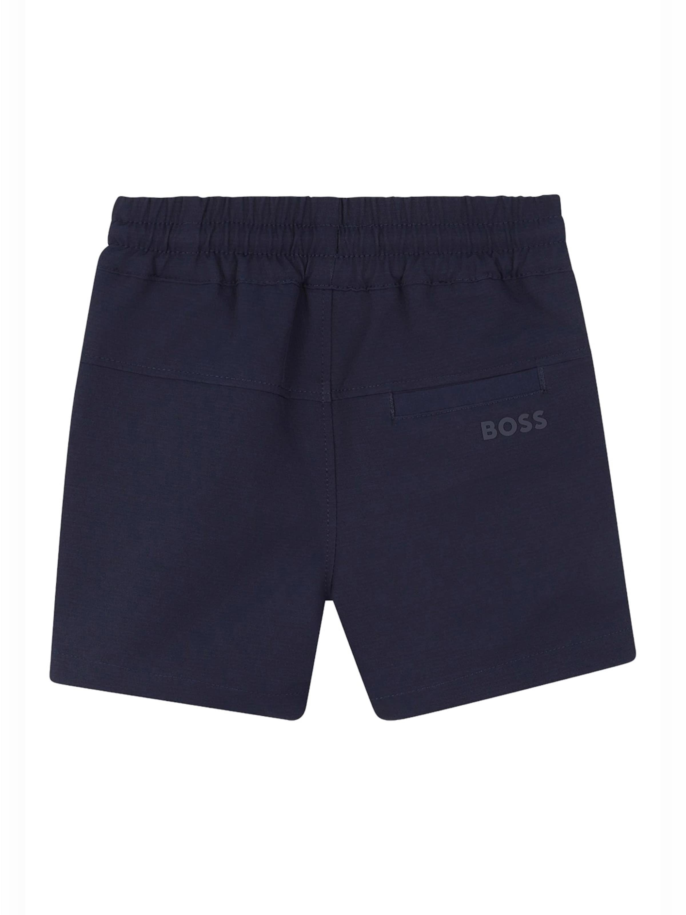BOSS Regular Broek 'Bermuda blu per bambino' in Blauw