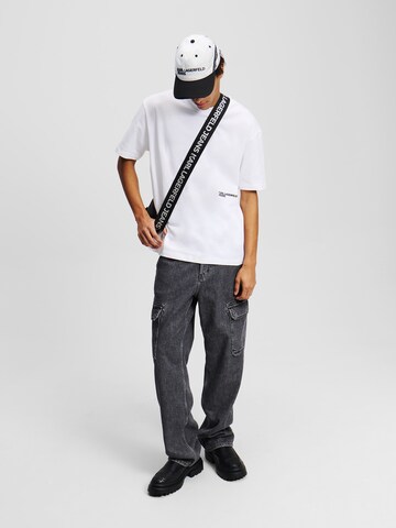 Maglietta 'GRAFIK' di KARL LAGERFELD JEANS in bianco