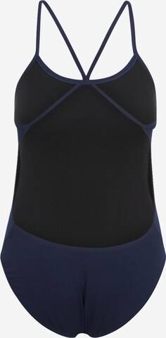 Nike Swim Bustier Strój kąpielowy sportowy w kolorze niebieski