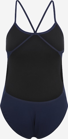 Nike Swim Bustier Badeanzug in Blau