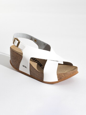 Bayton Strap sandal 'Rea' in White