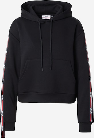 melns GCDS Sportisks džemperis: no priekšpuses