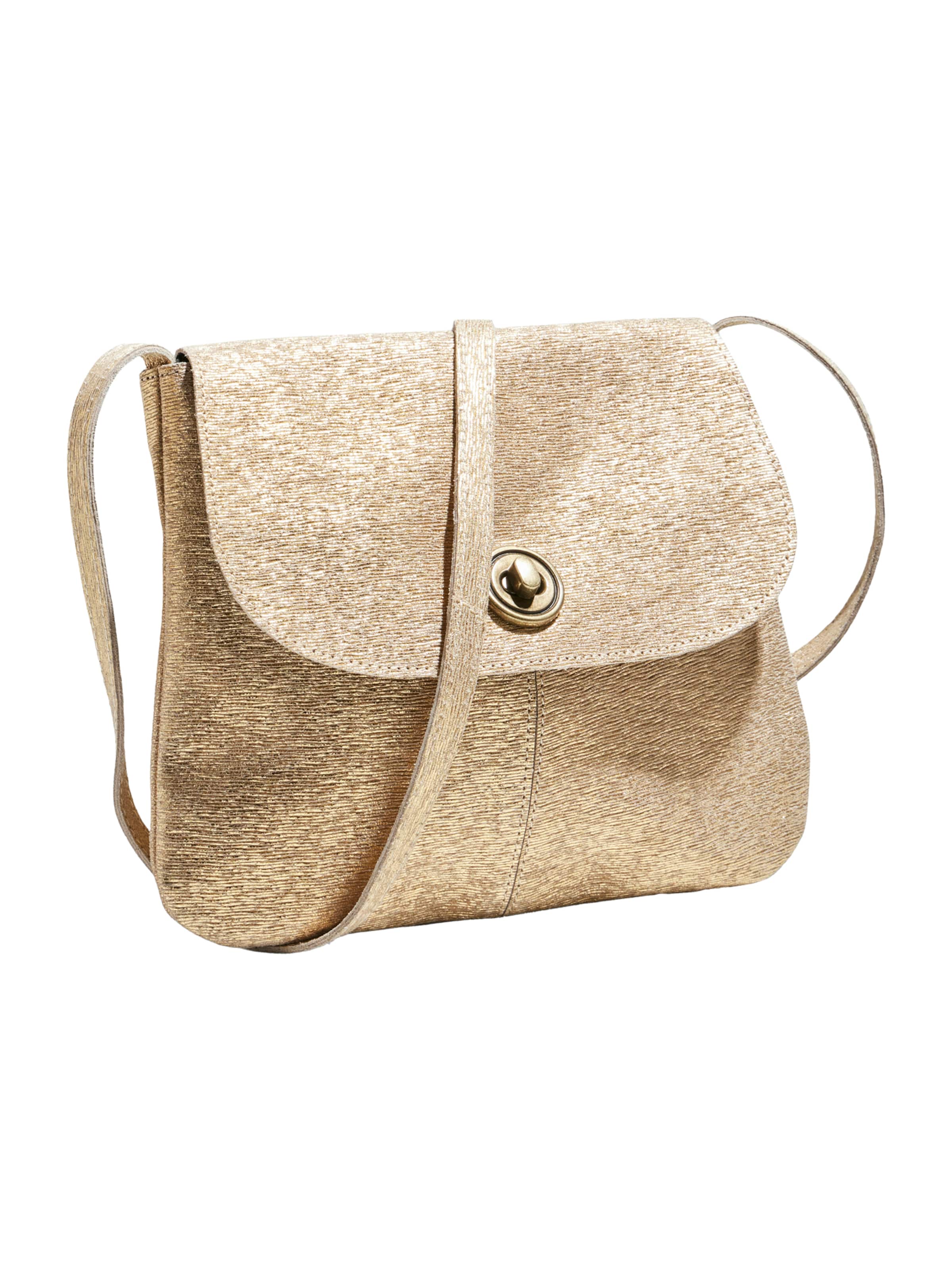 PIECES Crossbody Bag 'PCTOTALLY' in Gold: front