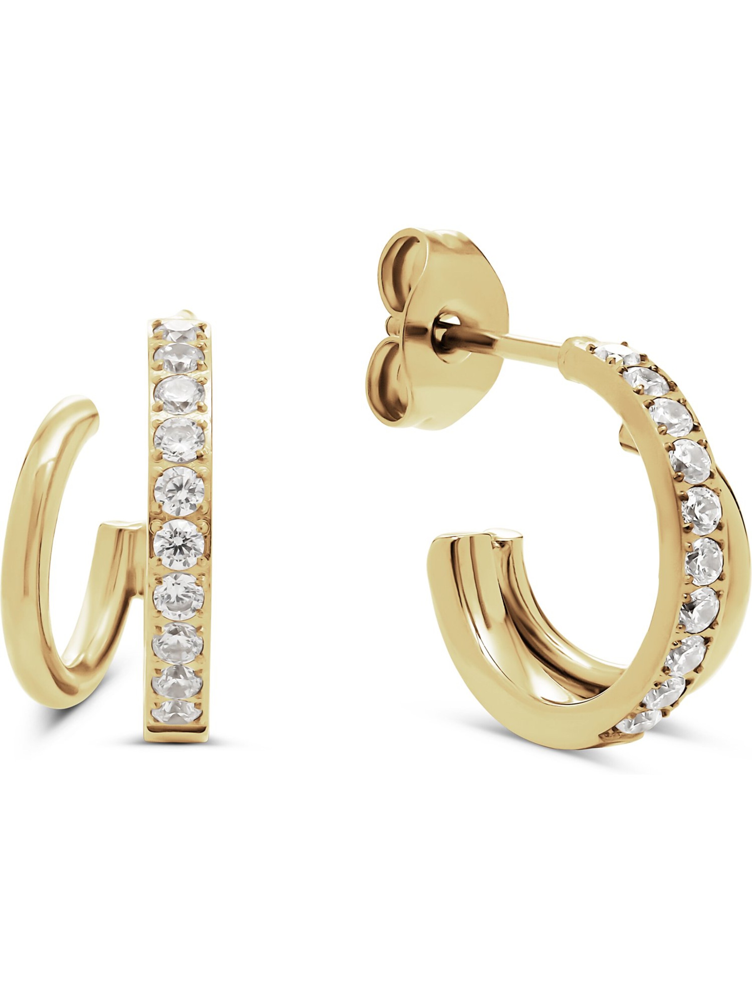 FAVS Earrings in Gold: front