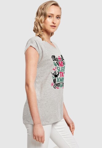 ABSOLUTE CULT T-Shirt 'The Nightmare Before Christmas - No Sleep' in Grau