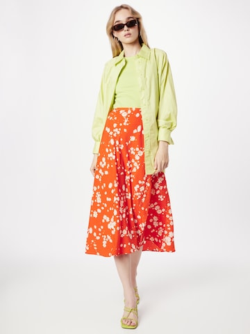 Lindex Skirt 'Sissel' in Orange
