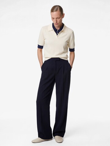 Koton Flared Pleat-front trousers in Blue