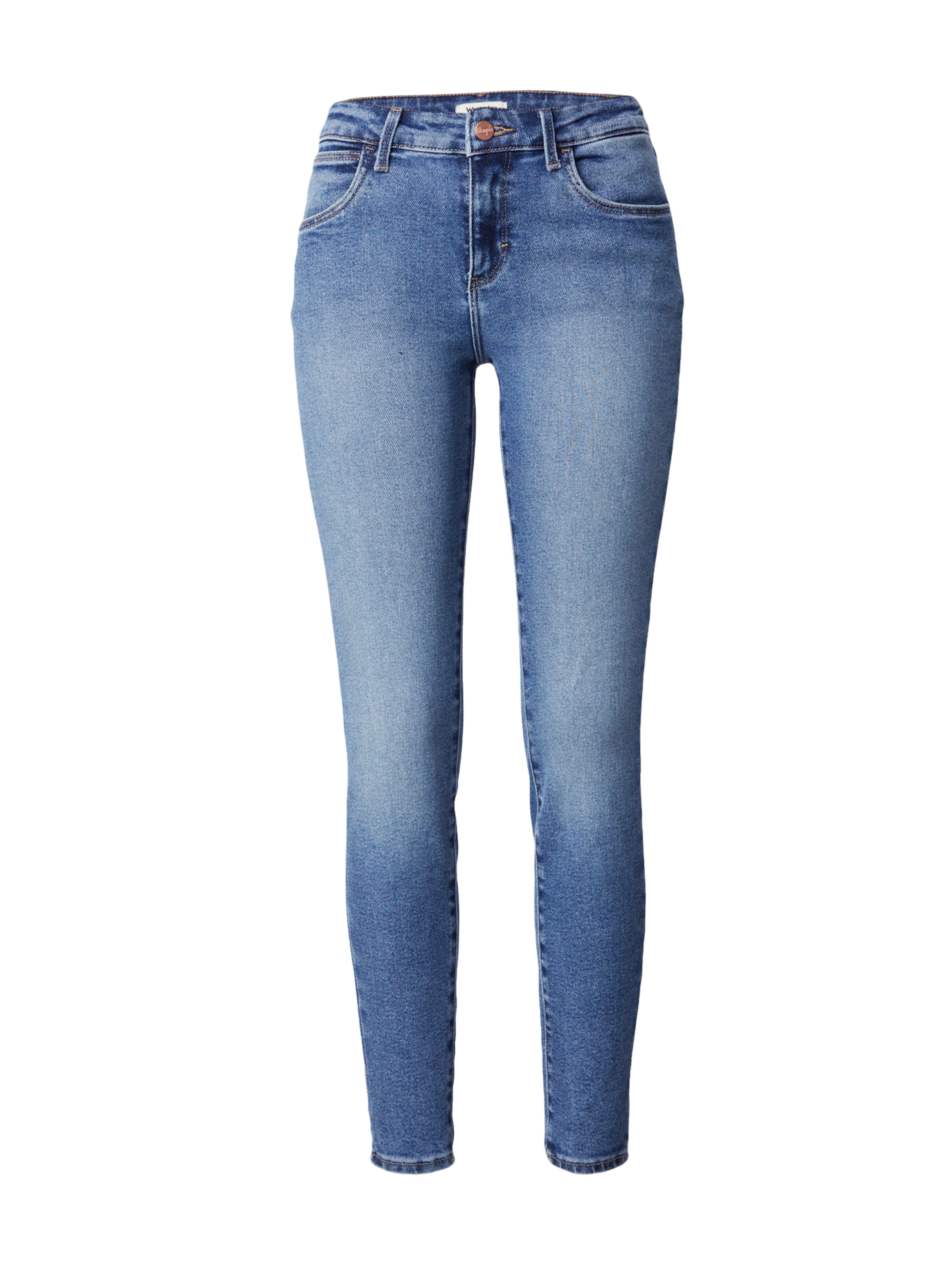 zils WRANGLER Šaurs Džinsi 'SKINNY': no priekšpuses