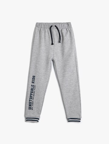 Koton Tapered Broek in Grijs: voorkant