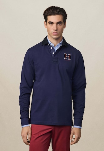 Hackett London Poloshirt 'Heritage' in Blau: Vorderseite
