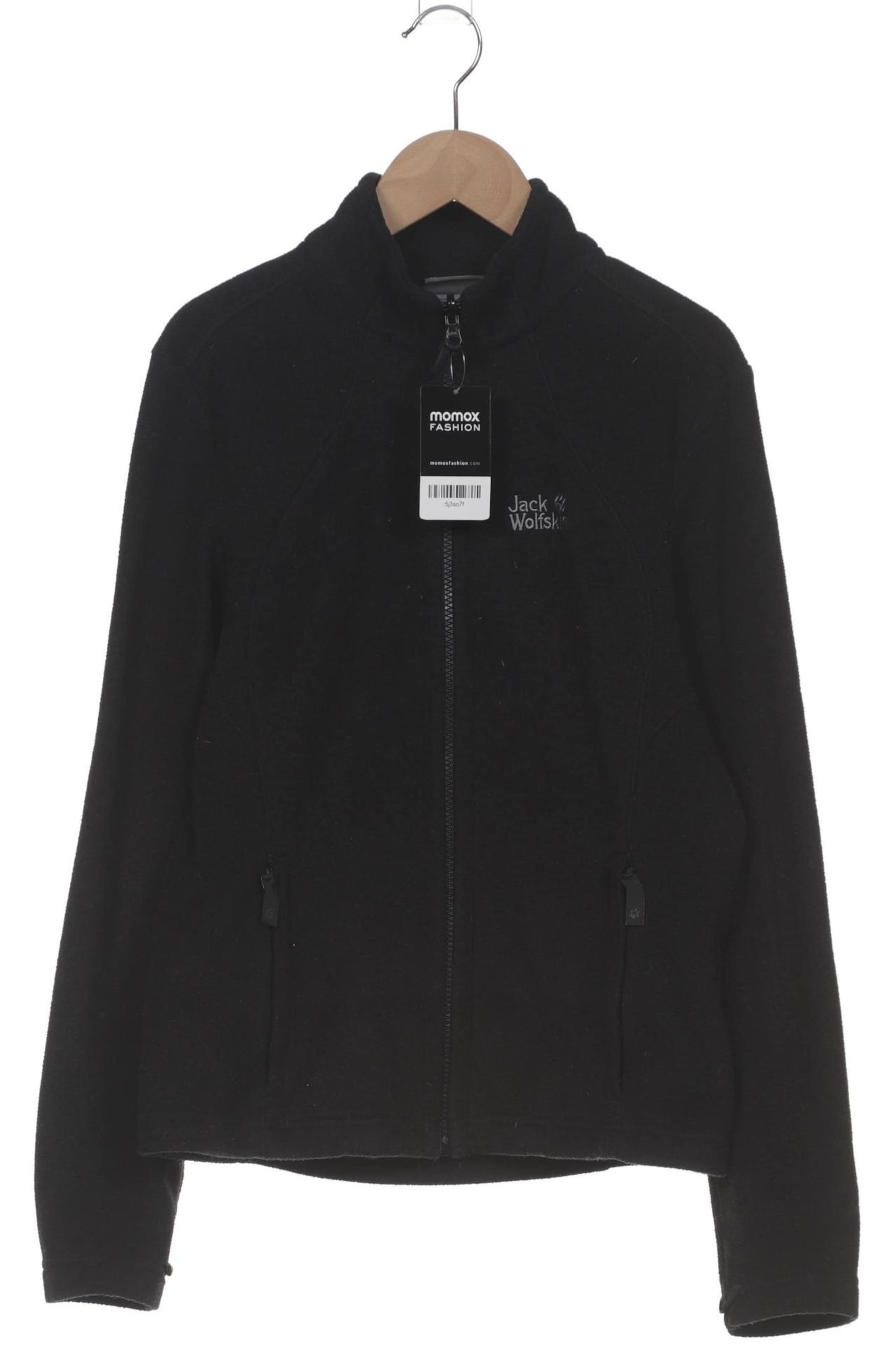 JACK WOLFSKIN Sweatshirt & Zip-Up Hoodie in L in Black: front