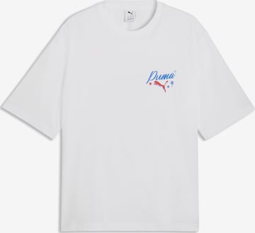 T-Shirt fonctionnel PUMA en blanc : devant