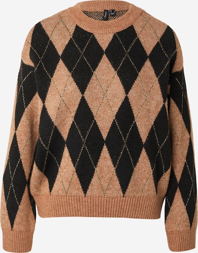 Megztinis 'VMBILLE' iš VERO MODA, spalva – ruda / Auksas / juoda, Prekių apžvalga