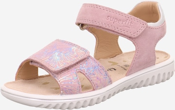 SUPERFIT Sandale 'Sparkle' in Pink: predná strana