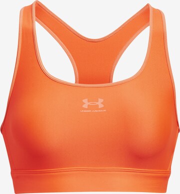 Reggiseno sportivo di UNDER ARMOUR in arancione: frontale