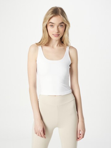 Abercrombie & Fitch Top | bela barva: sprednja stran