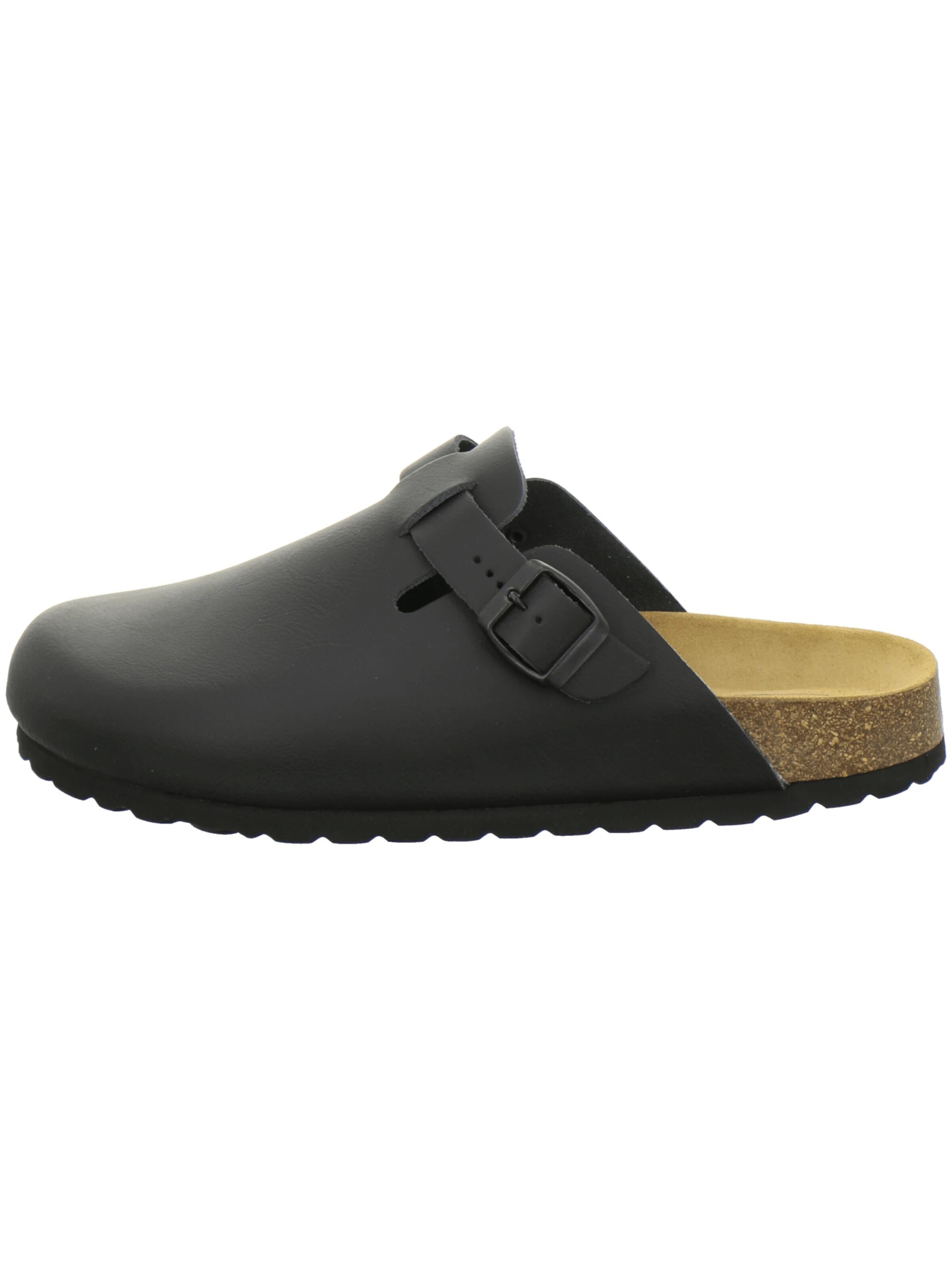 AFS-Schuhe - Zuecos 'Clogs Herren schwarz Glattleder' en negro