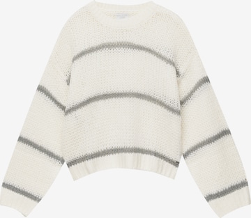 Pull&Bear Sweter w kolorze beżowy: przód