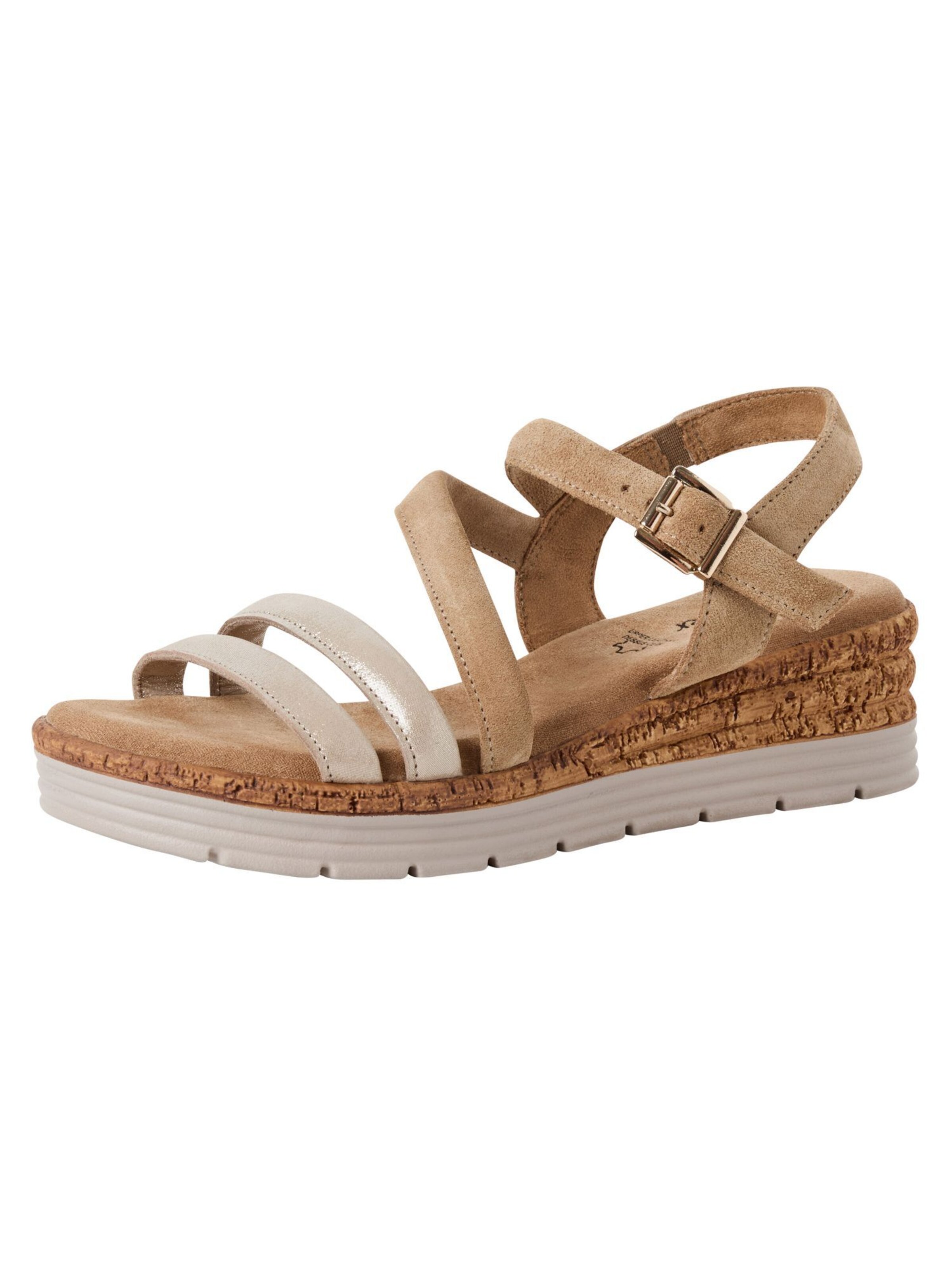 s.Oliver Sandals in Beige: front