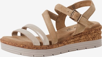 s.Oliver Sandals in Beige: front