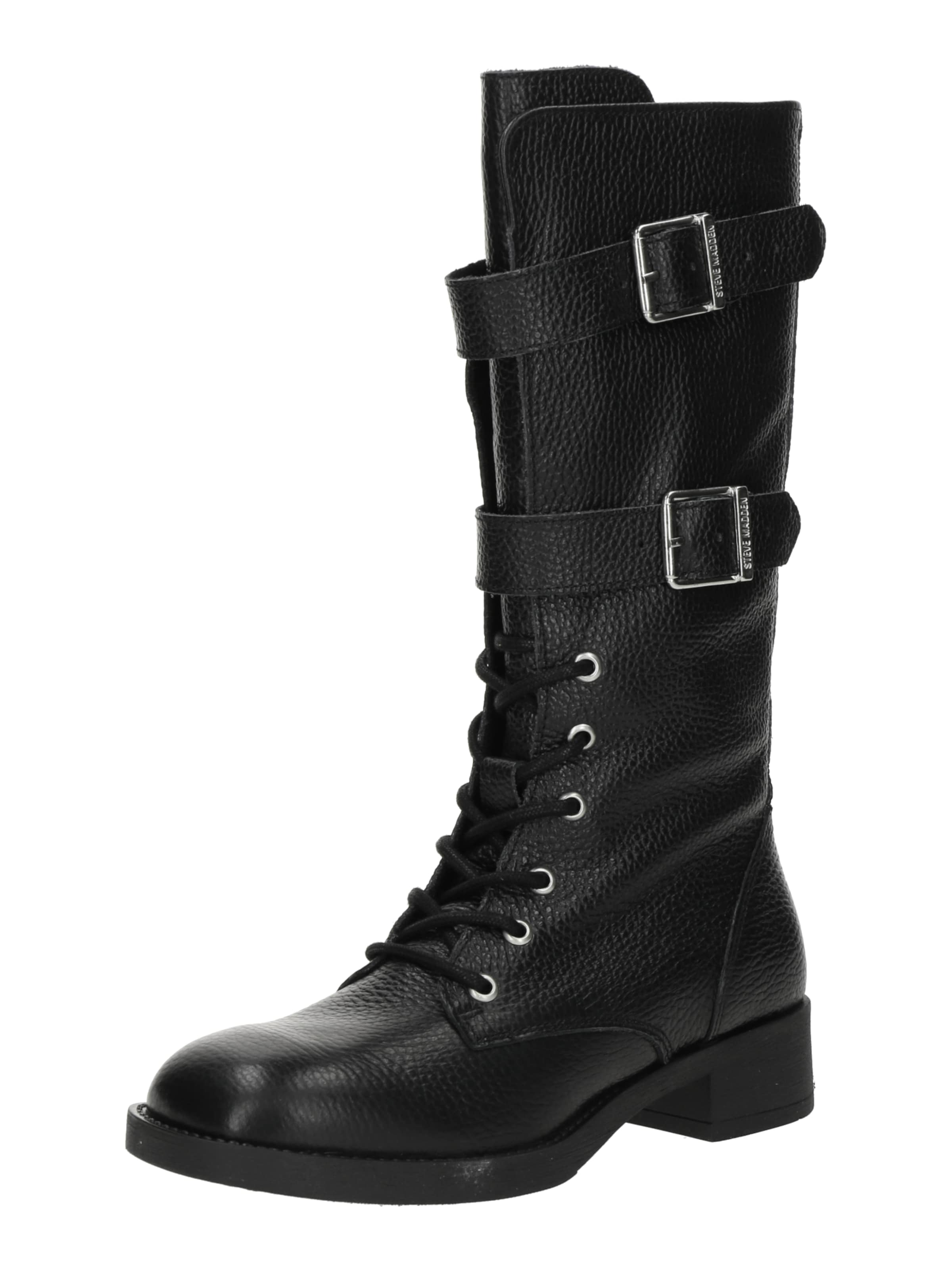 STEVE MADDEN Lace-up boot 'Zoey' in Black: front