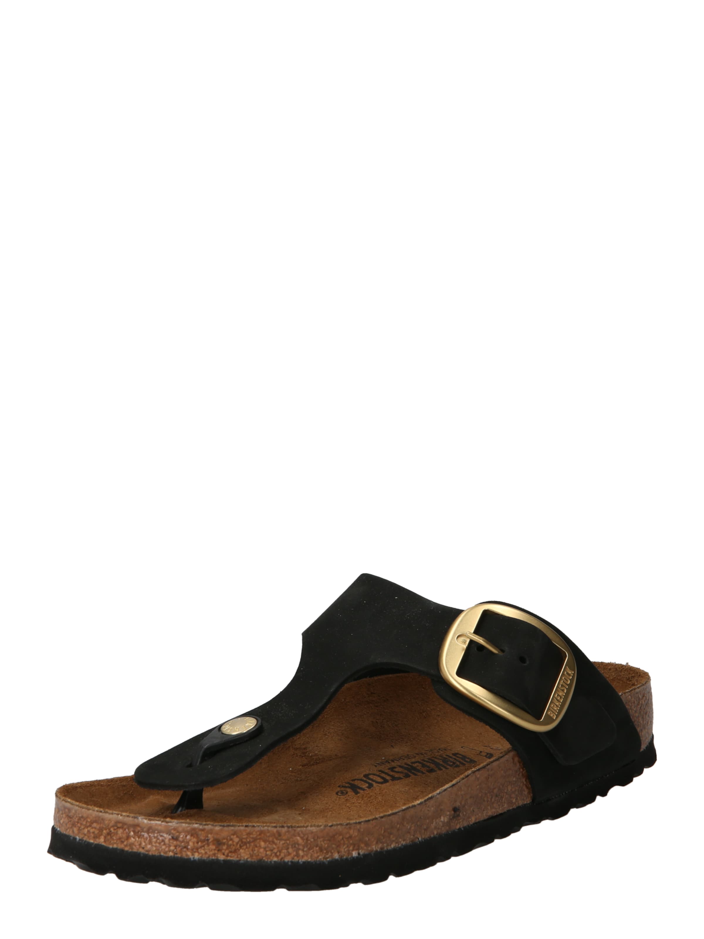 Flip-flops 'Gizeh Big Buckle' de la BIRKENSTOCK pe negru: față
