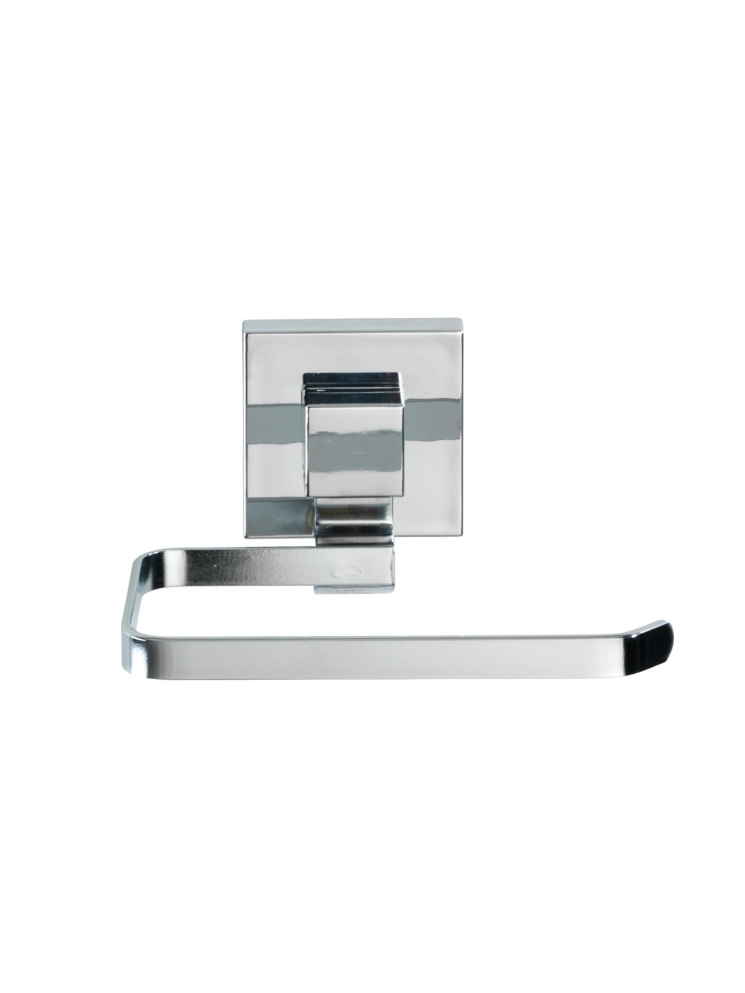 Wenko Toilettenpapierhalter 'Vacuum-Loc® Quadro' in Silber: Vorderseite