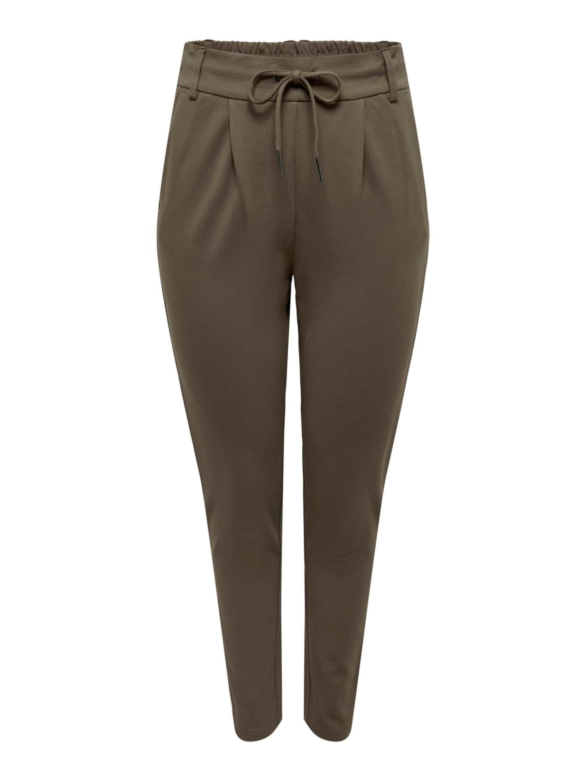 ONLY Slimfit Hose 'Poptrash' in Braun: Vorderseite