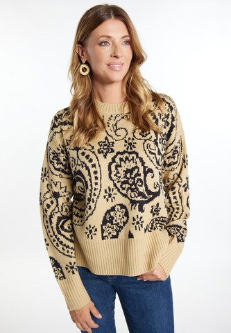 usha FESTIVAL - Jersey 'Rakata' en beige: frente
