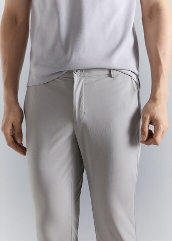 MANGO MAN Slim fit Chino Pants 'Due' in Grey