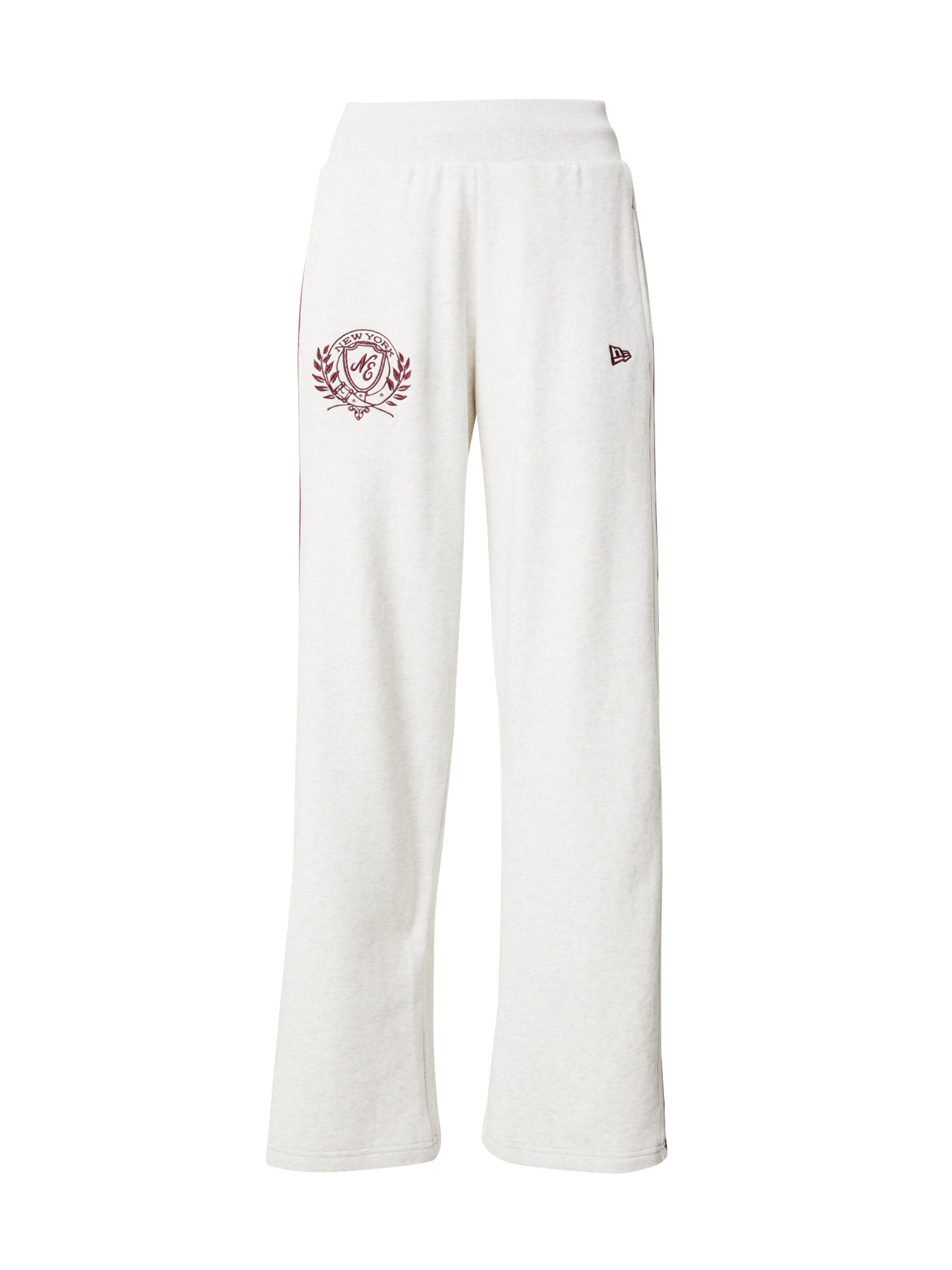 NEW ERA Wide Leg Housut värissä harmaa: etupuoli