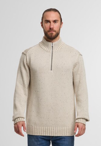 INDICODE JEANS Sweater 'Oscarlo' in Beige