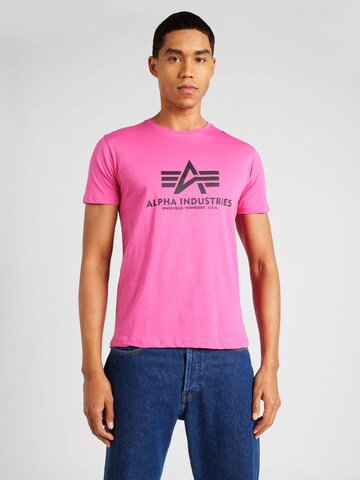 ALPHA INDUSTRIES - Camisa em rosa: frente