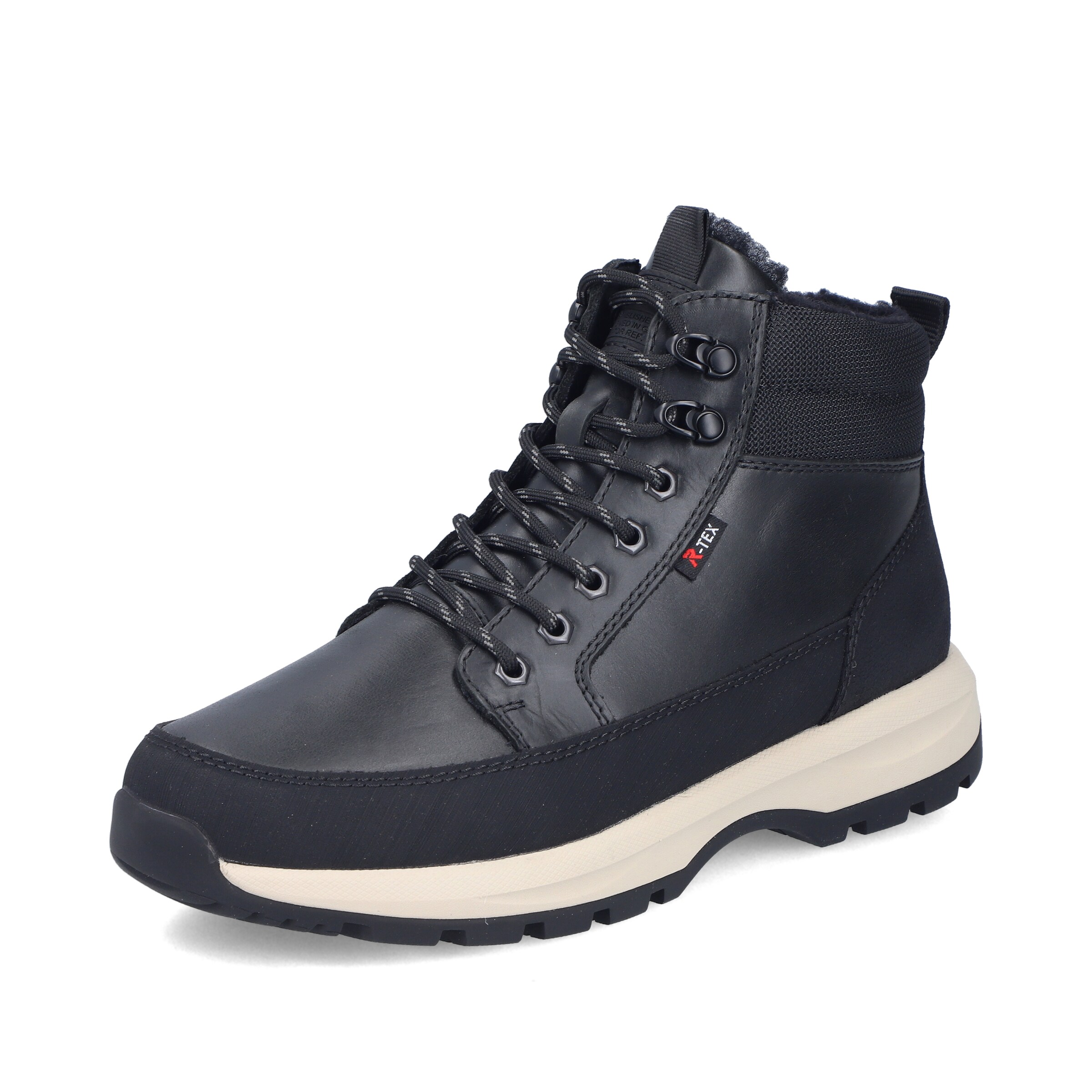 Bottines à lacets ' U1674 ' Rieker en noir : devant