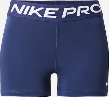 NIKE Спортивные штаны 'Pro' в Синий: спереди