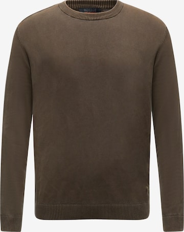 INDICODE JEANS Sweater 'Arkmill' in Brown: front