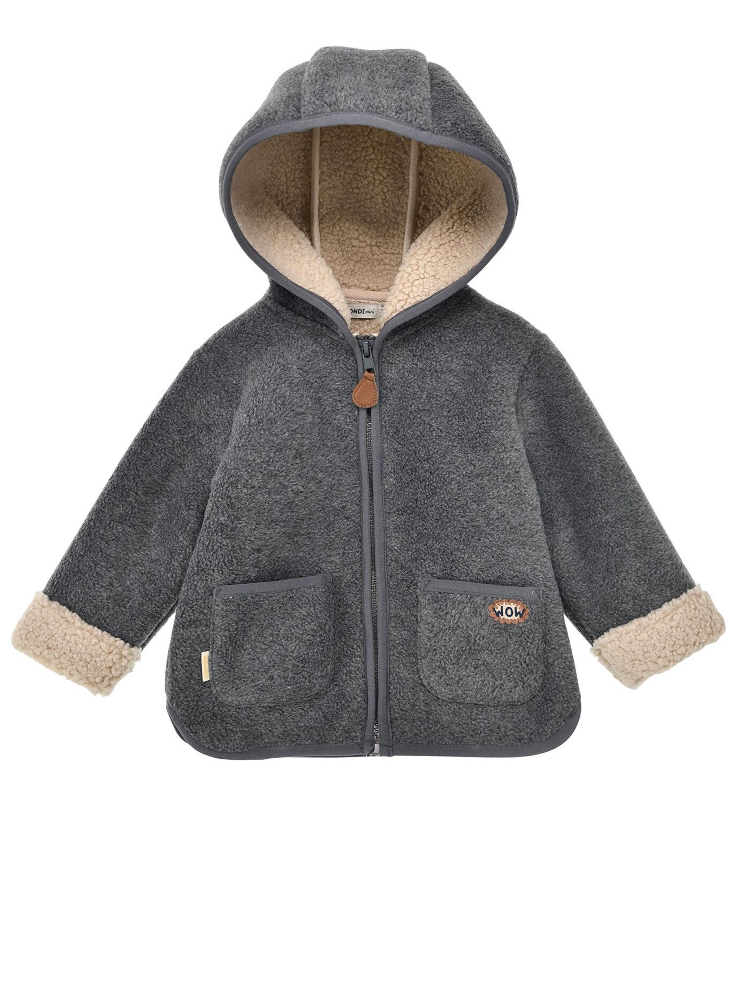 BONDI Fleecejacke‌‌‌‌‌‌‌ in Grau: Vorderseite