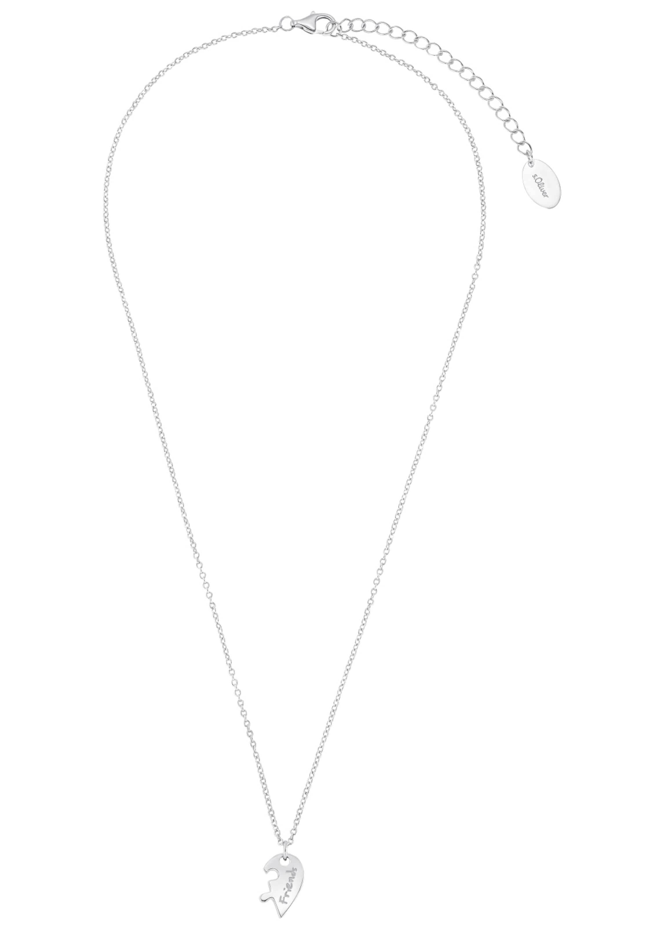 s.Oliver Necklace in Silver: front