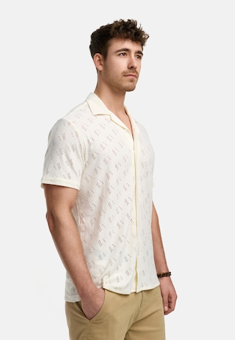INDICODE JEANS Regular fit Overhemd 'Jerry ' in Beige