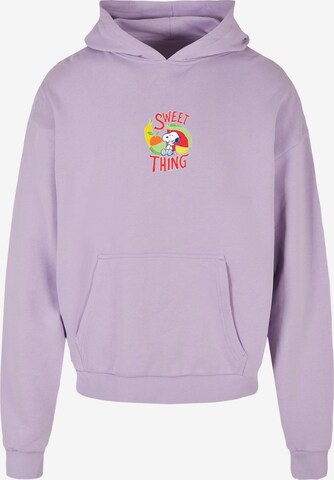 Sweat-shirt 'Peanuts - Sweet Thing' Merchcode en violet : devant