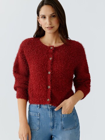 OUI Strickjacke in Rot: Vorderseite
