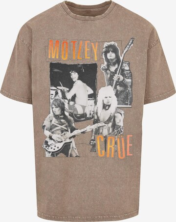 Merchcode Shirt 'Motley Crue - Vintage Punk Collage' in Beige: voorkant