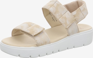 THINK! Strap Sandals 'Sing Light' in Brown: front