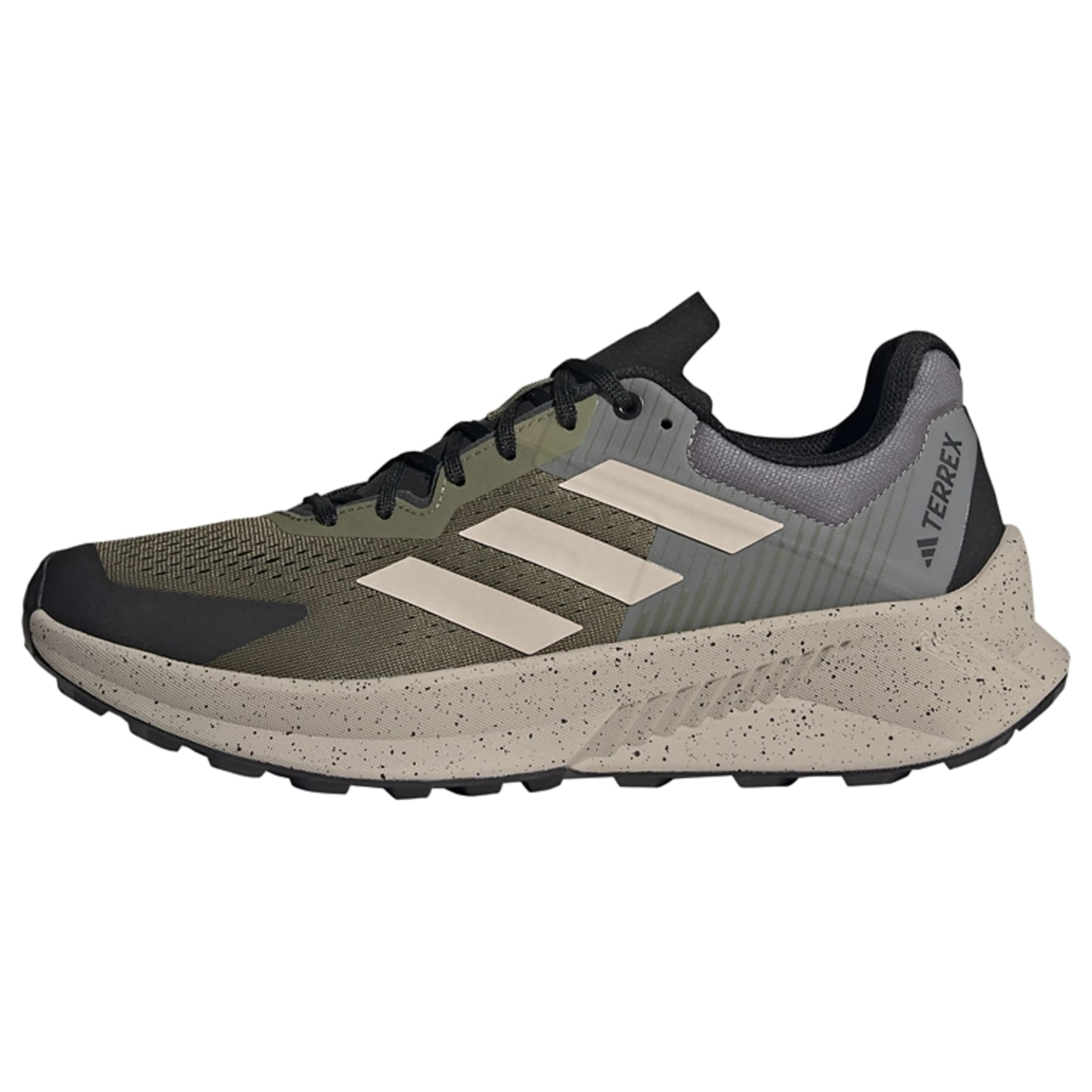 ADIDAS TERREX - Sapatilha de corrida 'Soulstride Flow' em cinzento: frente