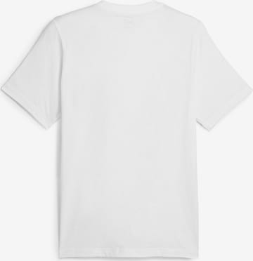 PUMA Sportshirt 'ESS+ LOGO' in Weiß