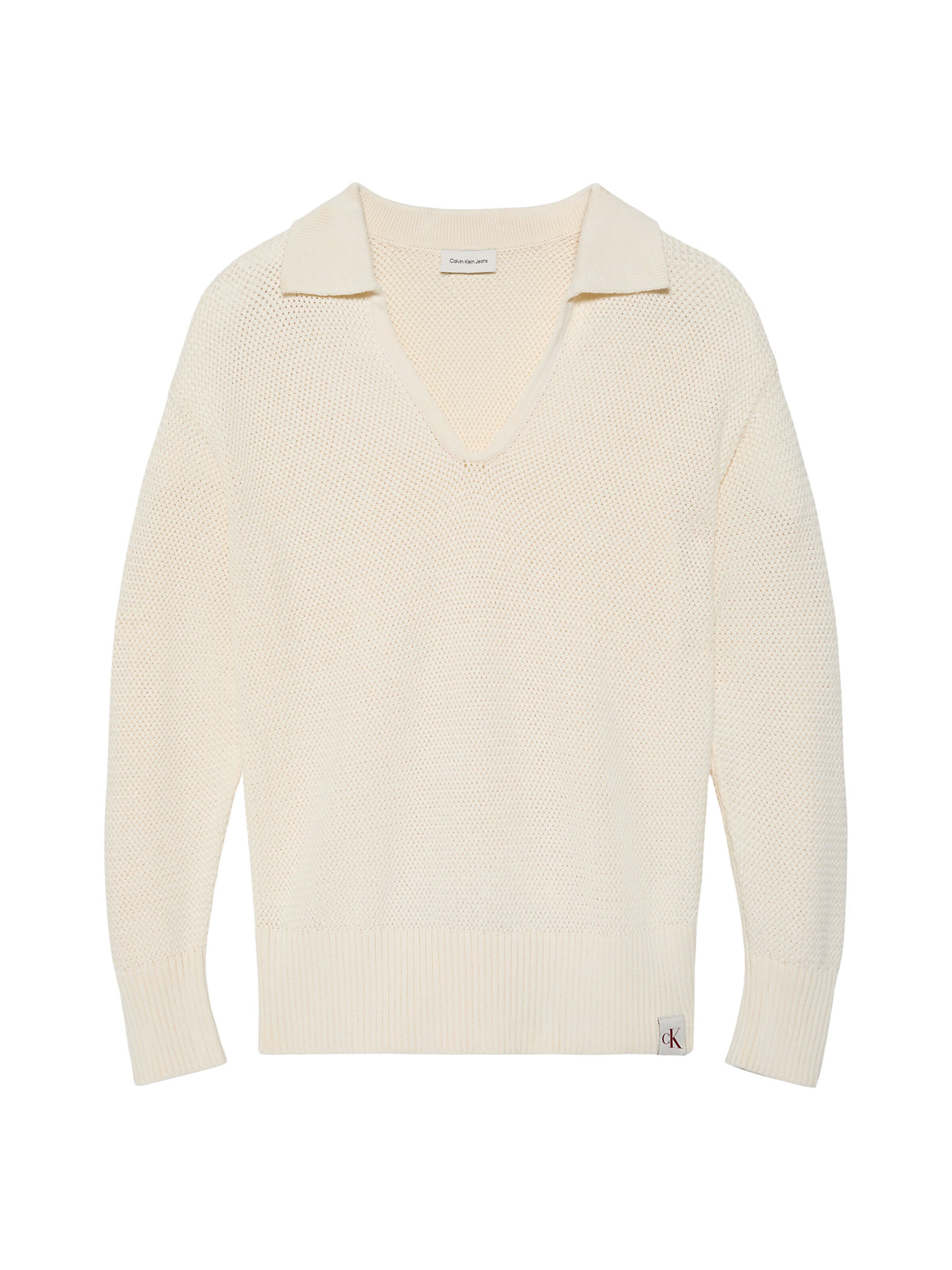 Calvin Klein Jeans Pullover in Beige: Vorderseite