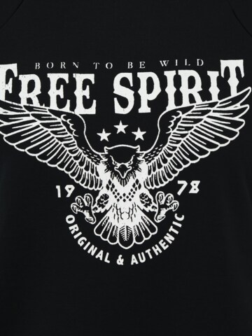 LOVE2WAIT - Sweatshirt 'Free Spirit' em cinzento
